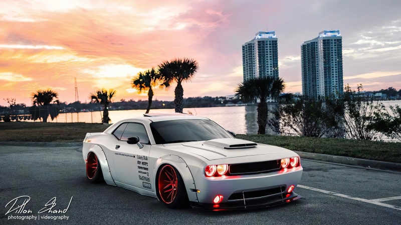 Dodge Challenger Headlight Halo Kit - ORACLE Lighting - LED Non Projector - Red - `08-`14